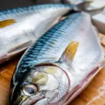 Close-Up of Raw Atlantic Horse Mackerel