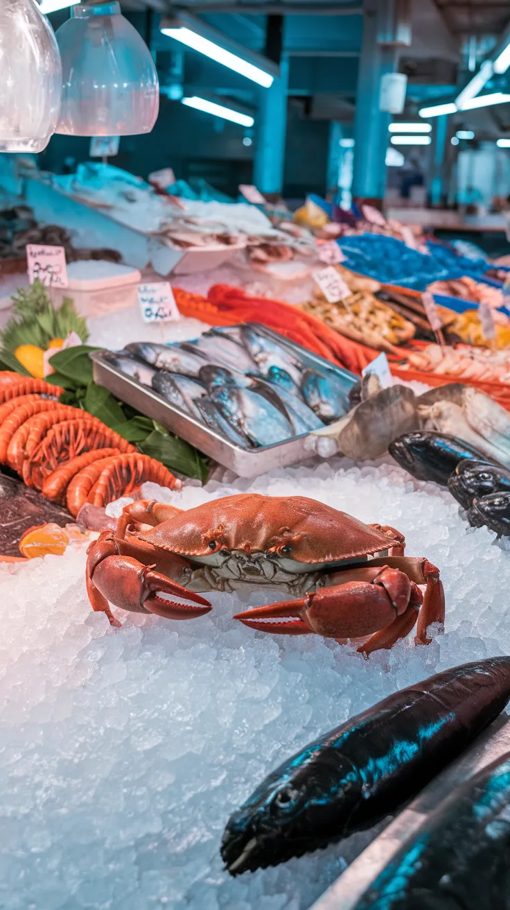 Close-Up of Raw Peekytoe Crab