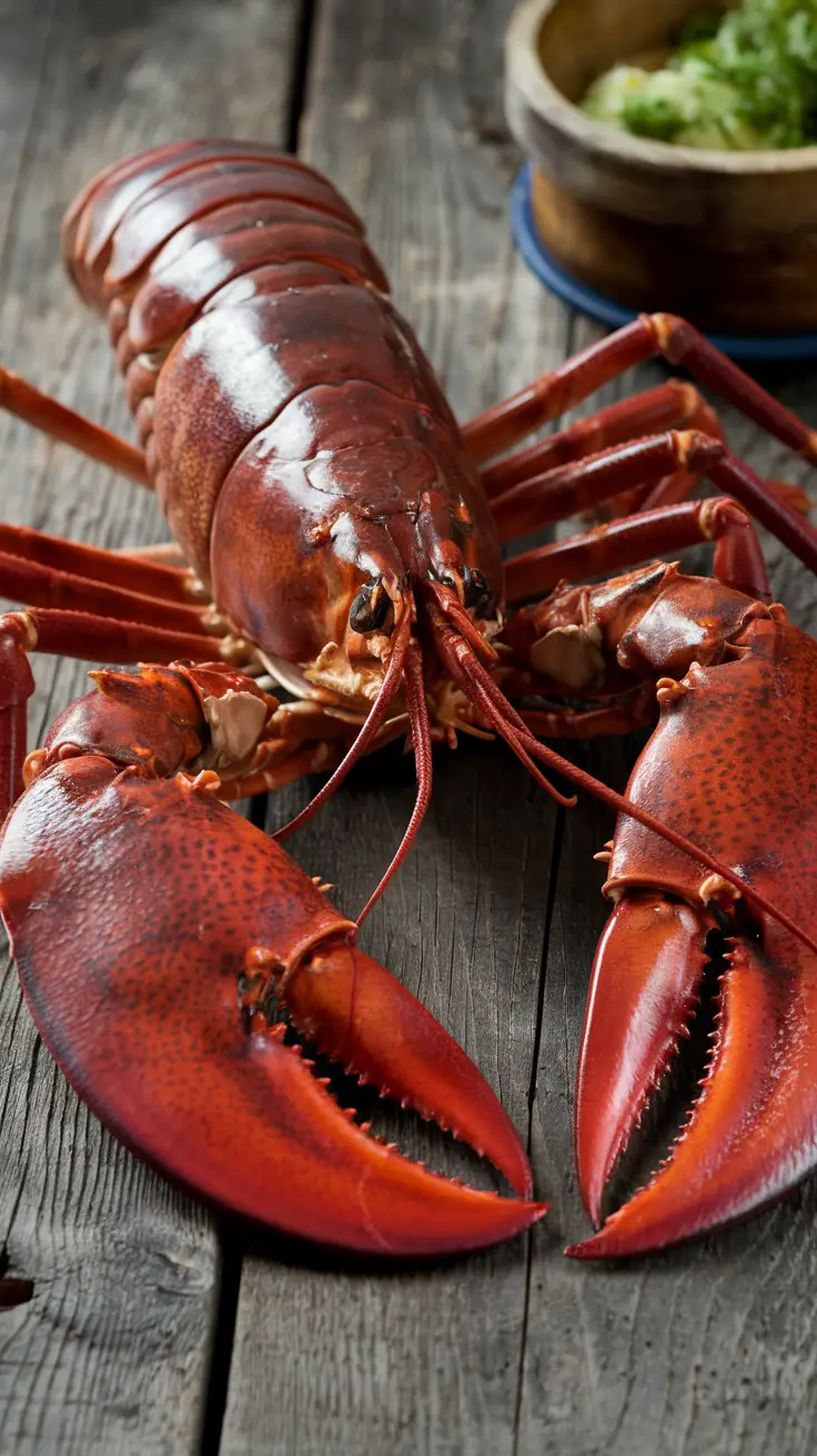 Close-Up of Raw European Lobster