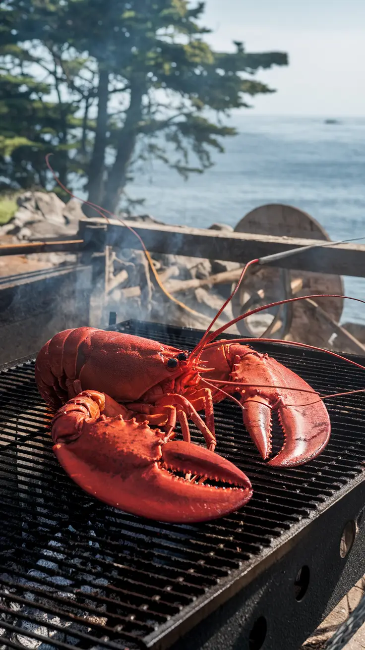 Coocking in a Coastal Outdoor Setting